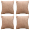 Vidaxl -Kissenbezüge 4 ST 80x80 cm Stoff Beige