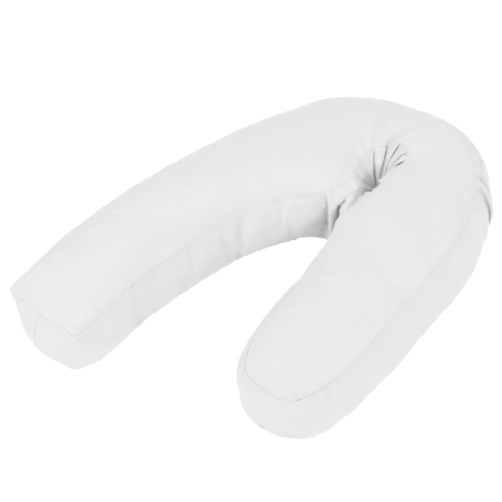 Vidaxl Schwangerschaftskissen J-förmig 54x (36-43) cm weiß