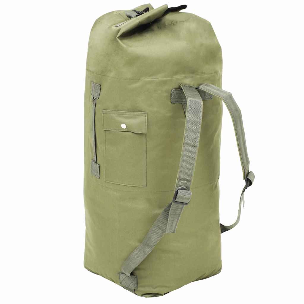 Vidaxl Sports Bag Armee Style 85 l Olive Green