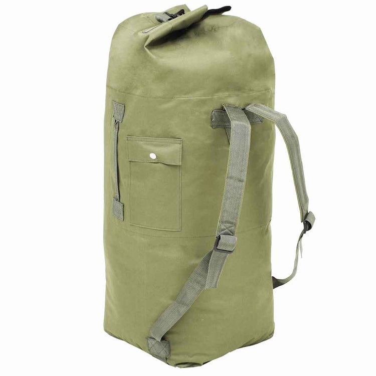 Vidaxl Sports Bag Armee Style 85 l Olive Green
