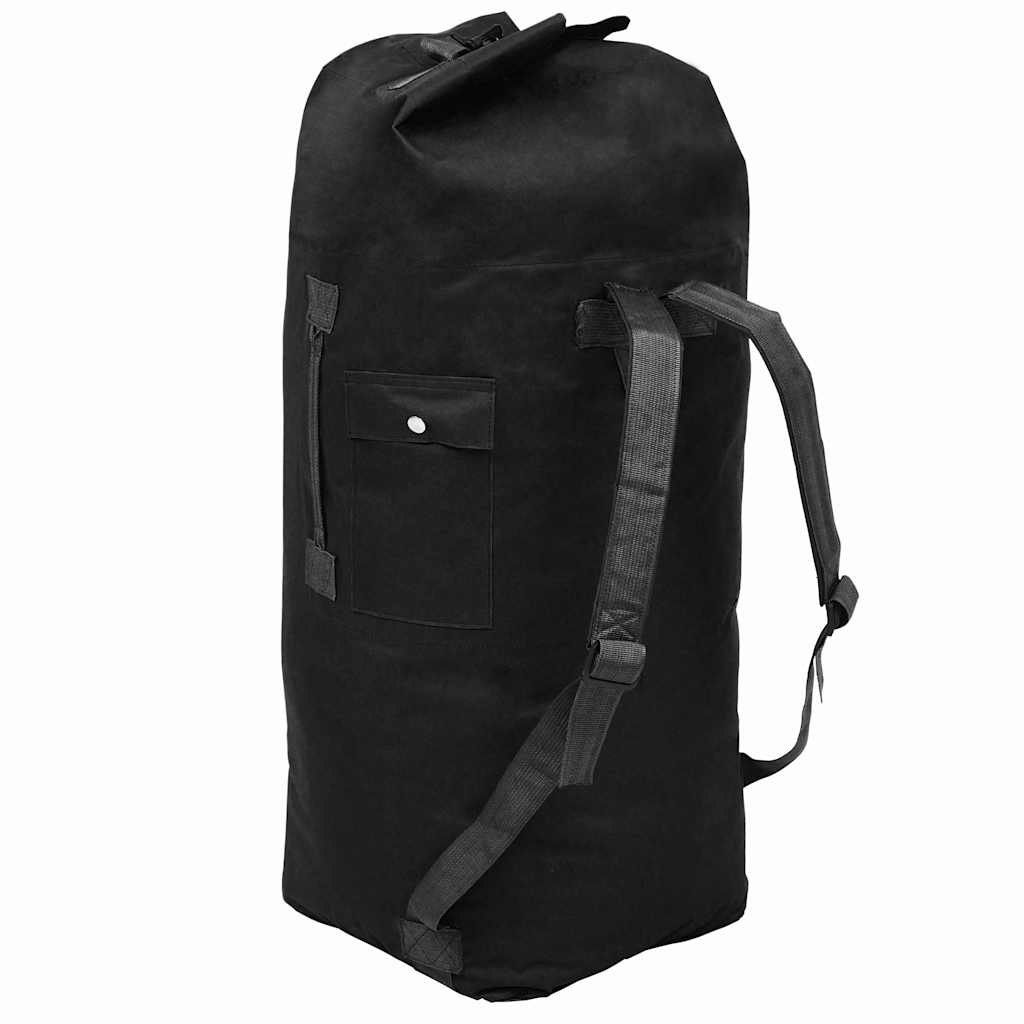 Vidaxl Plunjezak Armee Stil 85 L Schwarz