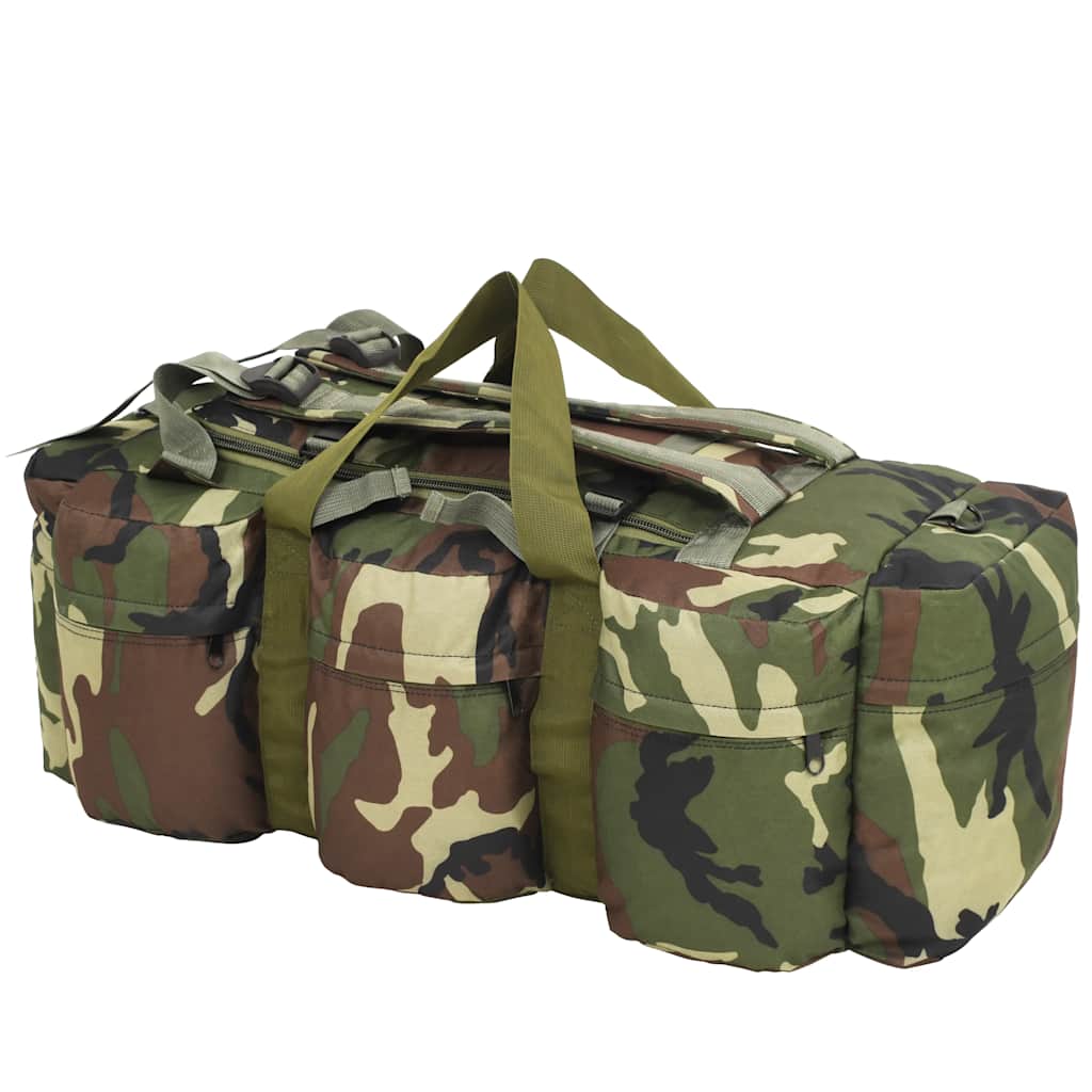 Vidaxl Plunjezak 3-in-1-Armee-Stil 90 l Tarnung