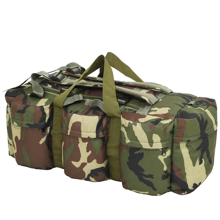 Vidaxl Plunjezak 3-in-1-Armee-Stil 90 l Tarnung