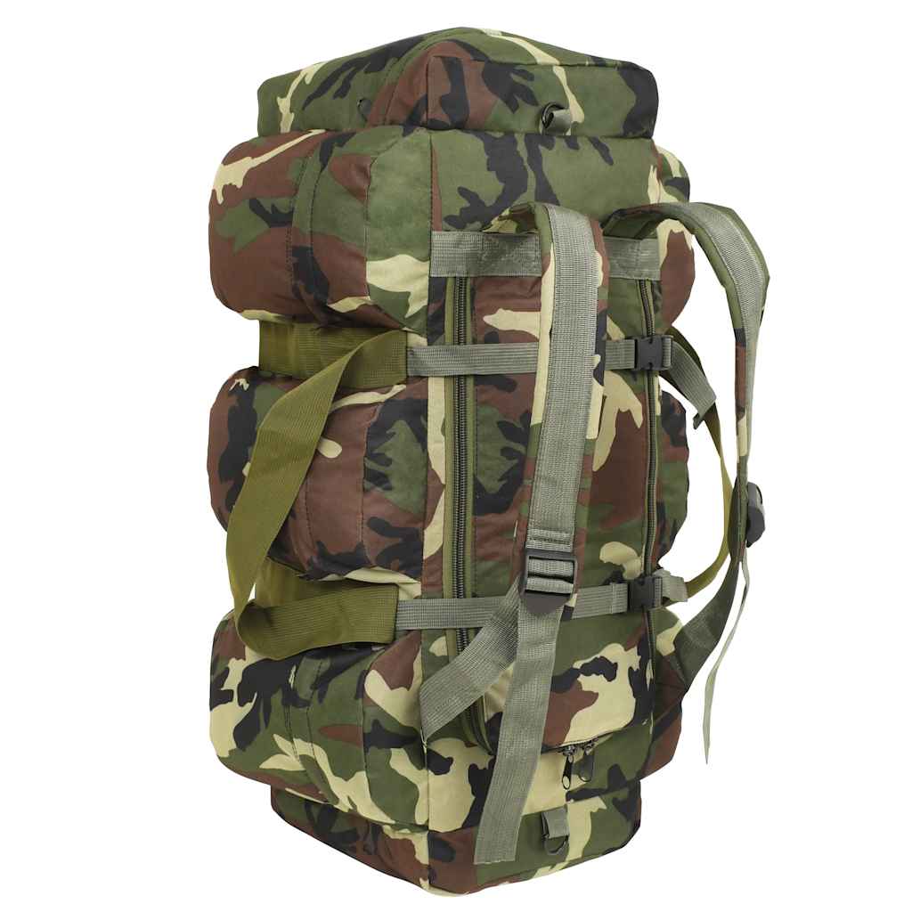 Vidaxl Plunjezak 3-in-1-Armee-Stil 90 l Tarnung