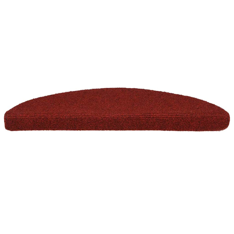 Vidaxl Treppenmatten Selbstadhäsiv 56x17x3 cm Nadel rot 15 STs