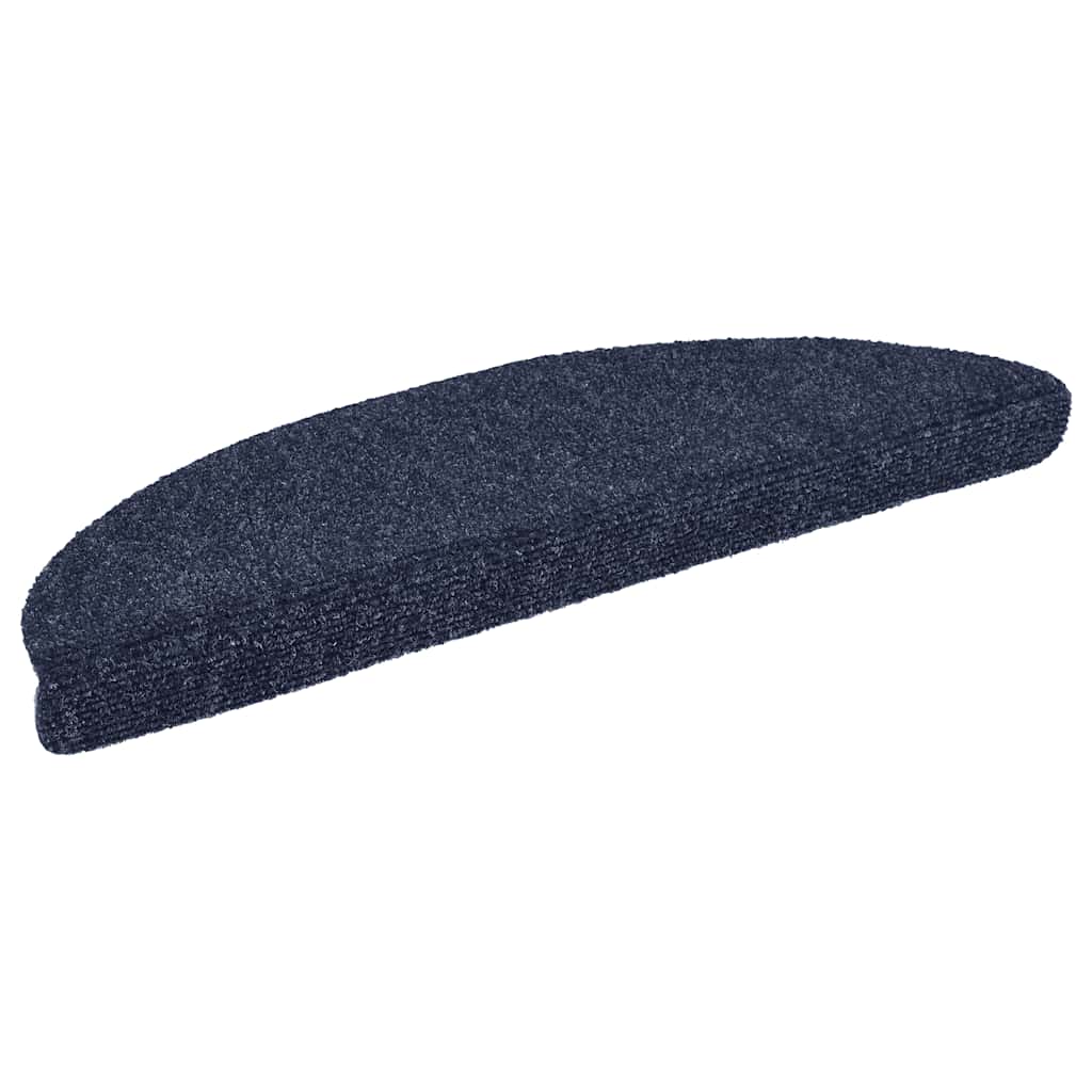 Vidaxl Treppenmatte Selbstadhäsiv 56x17x3 cm Nadel Blau 15 PCs