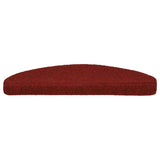 Vidaxl Treppenmatten Selbstadhäsiv 65x21x4 cm Nadel rot 15 STs - afbeelding 3