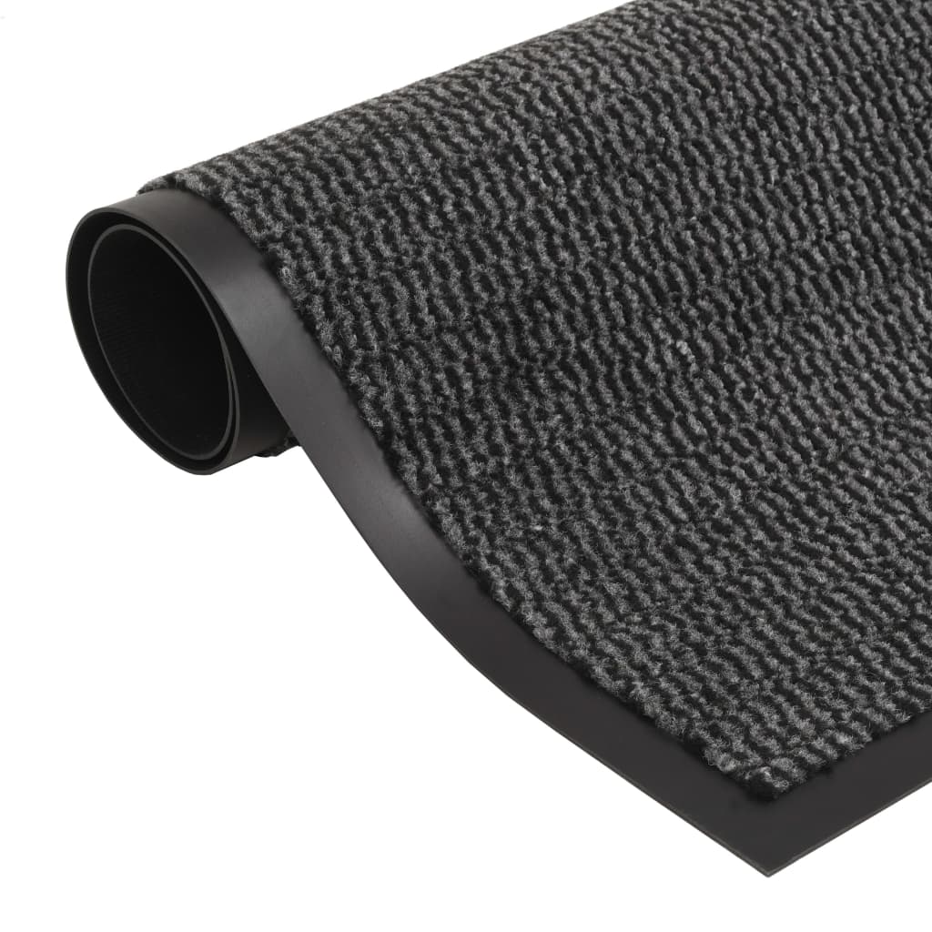 Vidaxl droogloopmat rechteckig getuftet 80x120 cm Anthrazit