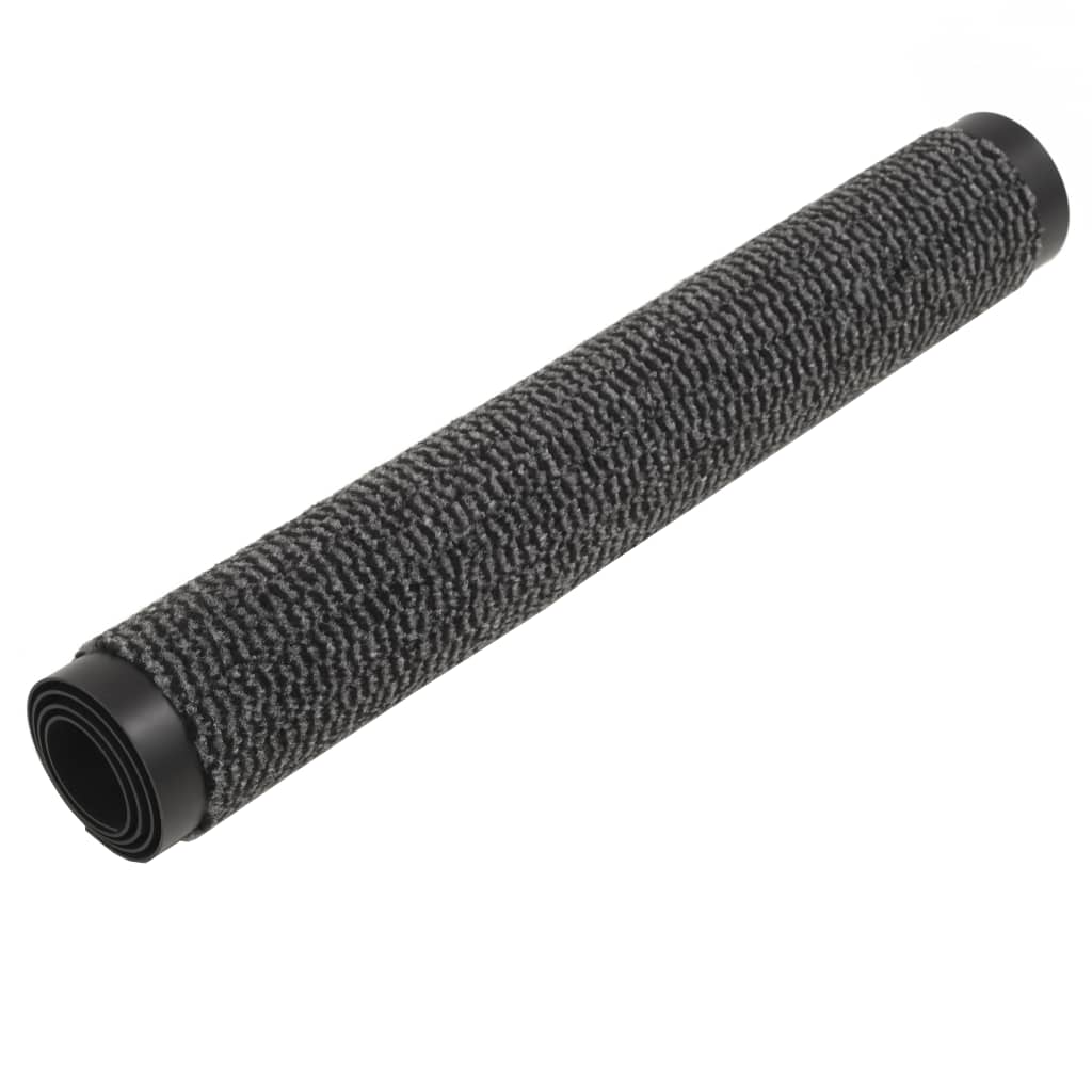 Vidaxl droogloopmat rechteckig getuftet 80x120 cm Anthrazit