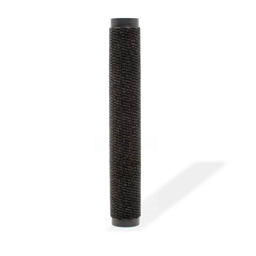 Vidaxl droogloopmat rechteckig getuftet 80x120 cm schwarz