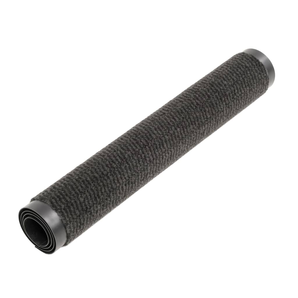 Vidaxl droogloopmat rechteckig getuftet 80x120 cm schwarz