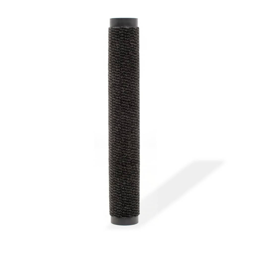 Vidaxl droogloopmat rechteckig getuftet 90x150 cm schwarz
