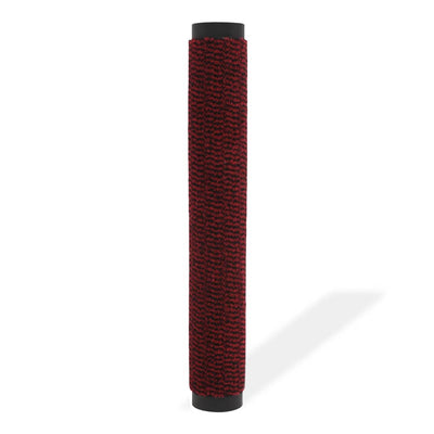 Vidaxl droogloopmat rechteckig getuftet 90x150 cm rot
