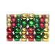 Vidaxl Weihnachtsbällchen 100 St rotes goldenes Grün