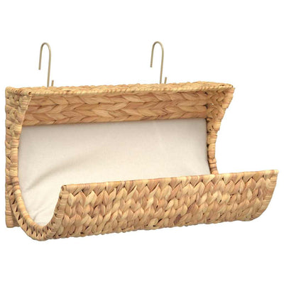 Vidaxl -Katzenbett mit Kissen 37x20x20 cm Wasserhyakint