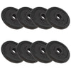 VIDAXL -Halfterscheiben 8 St 8x2,5 kg Gusseisen