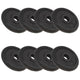VIDAXL -Halfterscheiben 8 St 8x2,5 kg Gusseisen