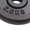 VIDAXL -Halfterscheiben 8 St 8x2,5 kg Gusseisen