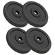VIDAXL -Halfterscheiben 4 PCs 4x5 kg Gusseisen