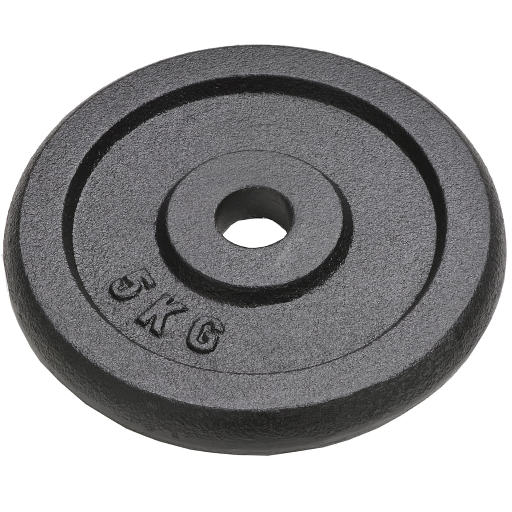 VIDAXL -Halfterscheiben 4 PCs 4x5 kg Gusseisen