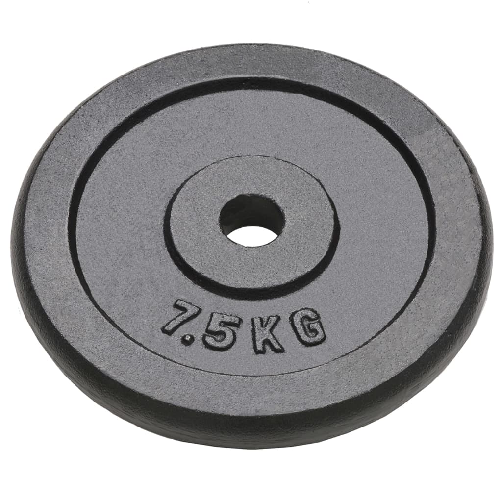 VIDAXL -Halfterscheiben 4 ST 4x7,5 kg Gusseisen