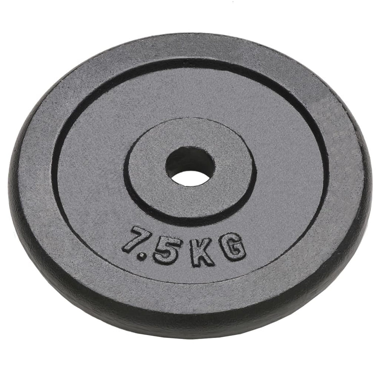 VIDAXL -Halfterscheiben 4 ST 4x7,5 kg Gusseisen