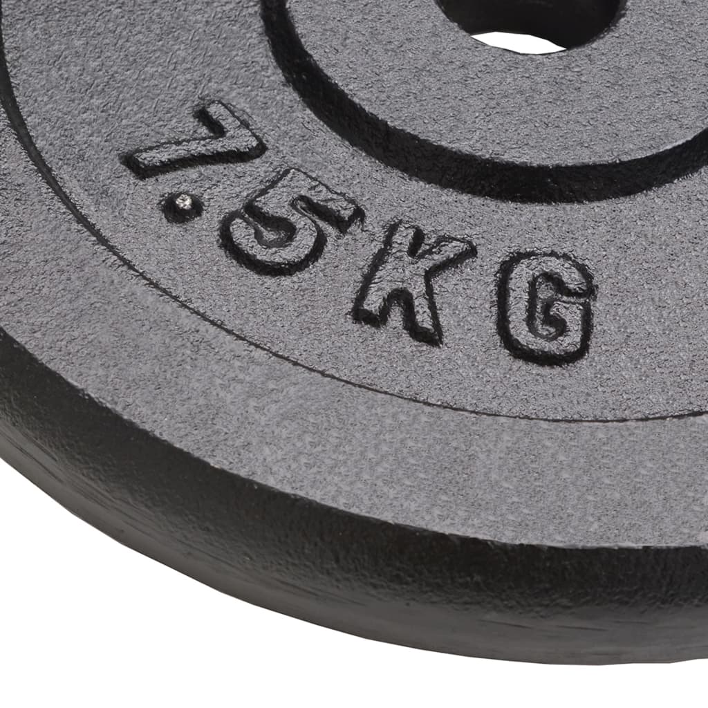 VIDAXL -Halfterscheiben 4 ST 4x7,5 kg Gusseisen