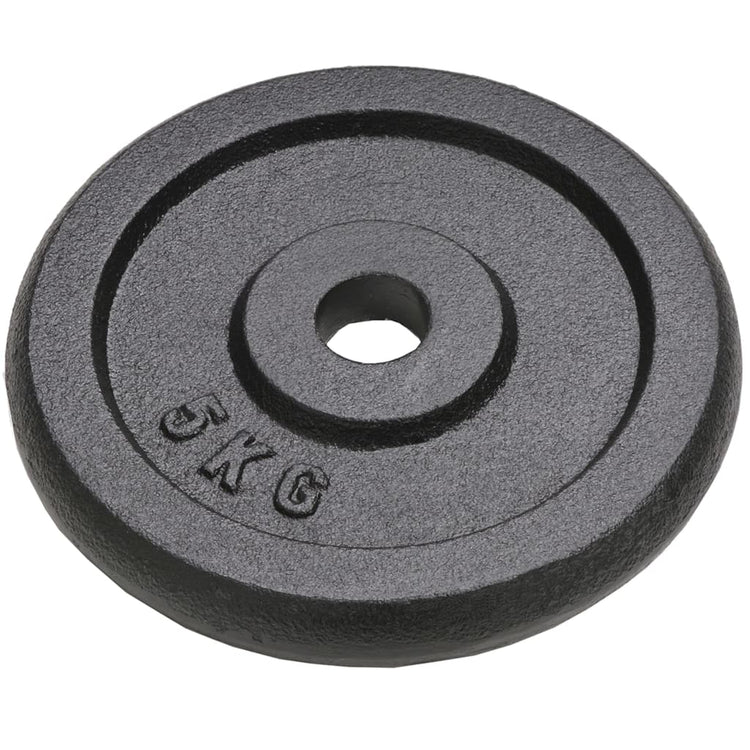 VIDAXL -Halfterscheiben 4 PCs 2x10 kg und 2x5 kg Gusseisen