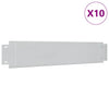 VIDAXL -BASE 10 PCs 100x20 cm verzinkter Stahl