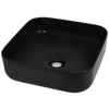 VIDAXL WASHBAIN Square 38x38x13,5 cm Keramikschwarz