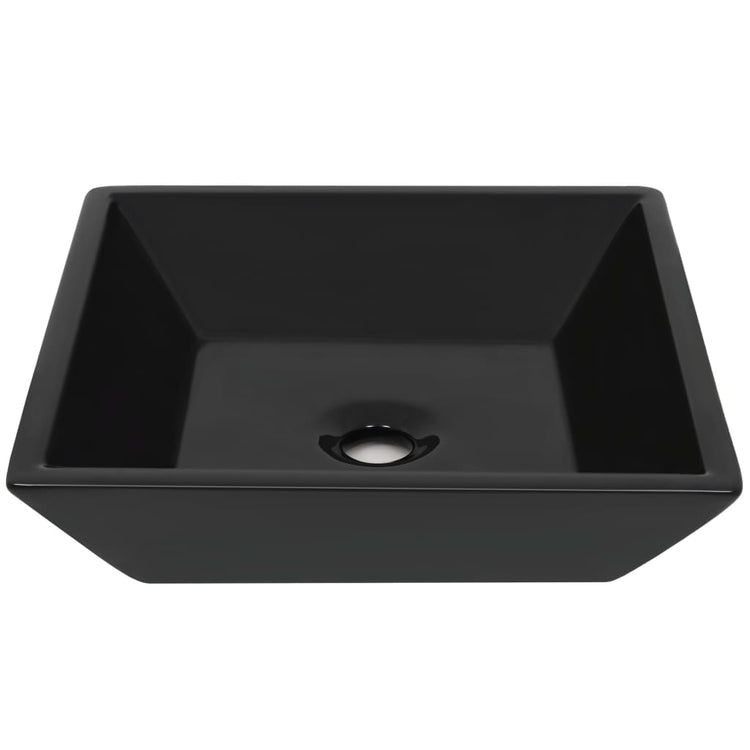 VIDAXL WASHBAIN Square 41.5x41.5x12 cm Keramikschwarz