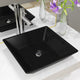 VIDAXL WASHBAIN Square 41.5x41.5x12 cm Keramikschwarz