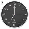 Vidaxl Wanduhr mit Quarz -Uhr -Radio -Steuer 31 cm Schwarz