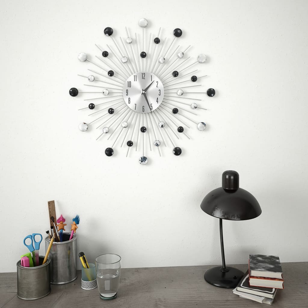 Vidaxl Wanduhr mit Quarzmechanismus 50 cm modernes Design