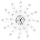 Vidaxl Wanduhr mit Quarzmechanismus 50 cm modernes Design