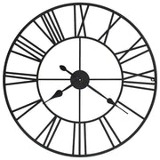 Vidaxl Wanduhr Vintage -Stil mit Quarzmechanismus xxl 80 cm Metall - afbeelding 1