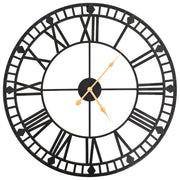 Vidaxl Wanduhr Vintage -Stil mit Quarzmechanismus xxl 60 cm Metall - afbeelding 1