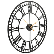 Vidaxl Wanduhr Vintage -Stil mit Quarzmechanismus xxl 60 cm Metall - afbeelding 3