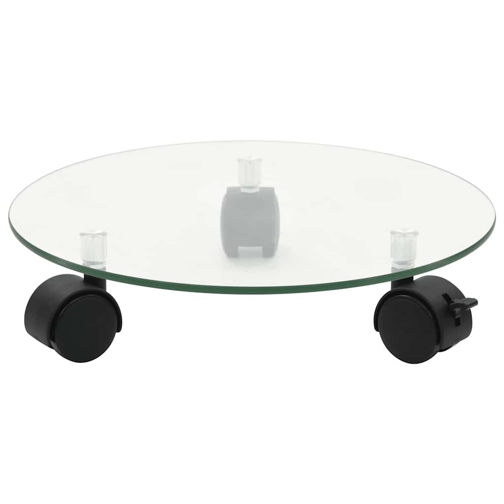 Vidaxl -Pflanzenrollen um 28 cm gehärtetes Glas 2 Sts