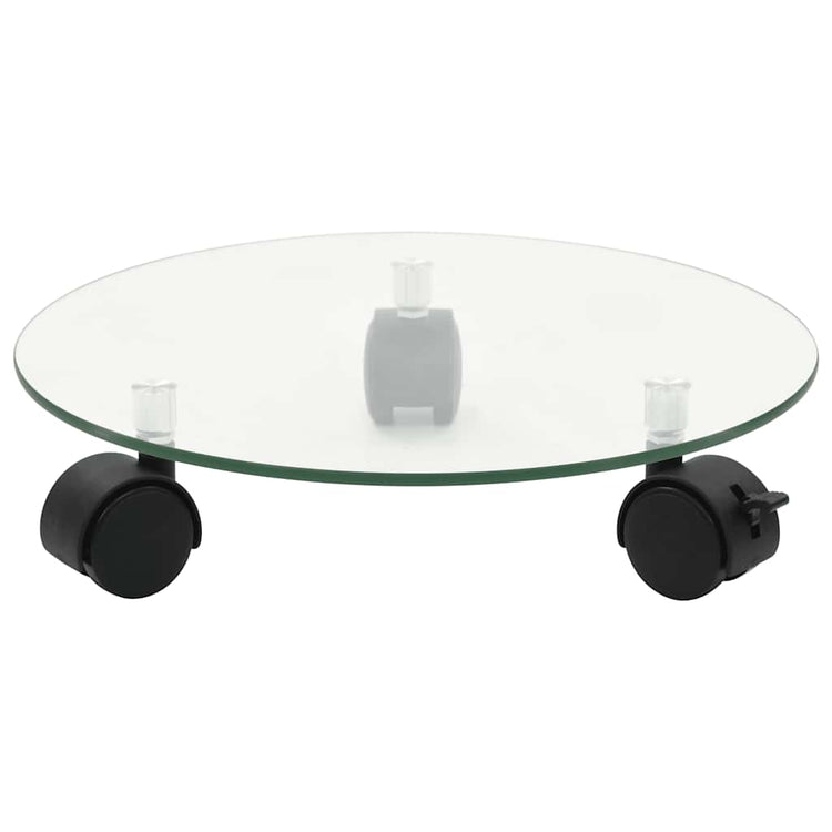 Vidaxl -Pflanzenrollen um 28 cm gehärtetes Glas 2 Sts