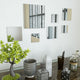 Vidaxl Wandspiegel quadratische Glas 7 Sts
