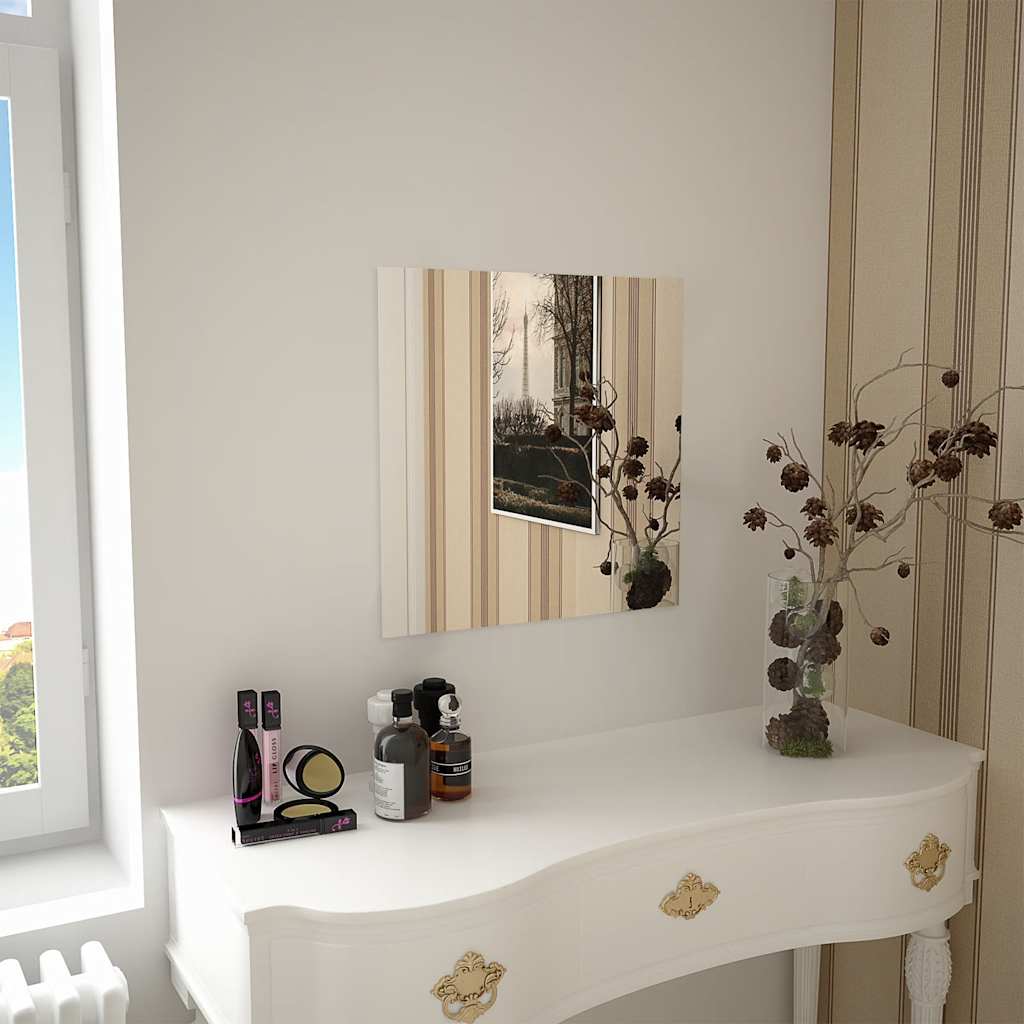Vidaxl Wandspiegel Quadrat 50x50 cm Glas