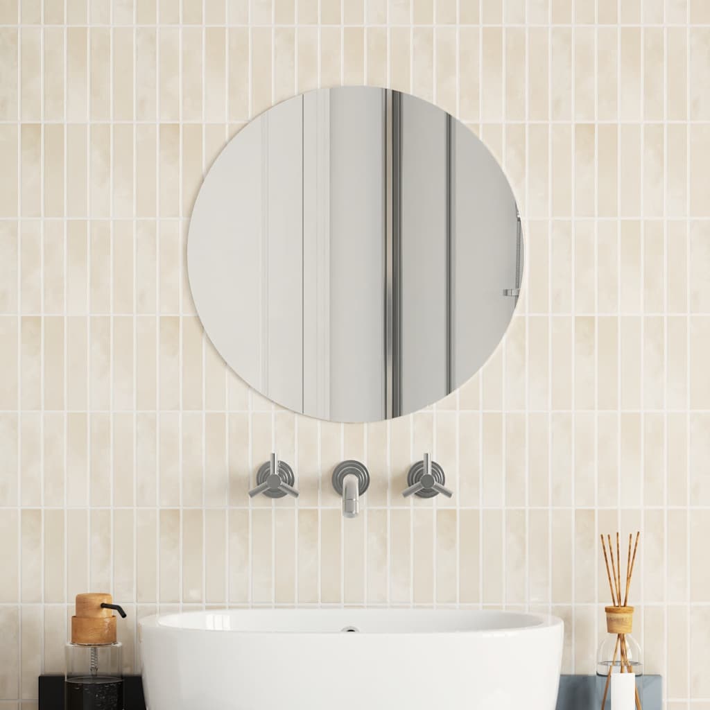 Vidaxl -Wandspiegel um 50 cm Glas