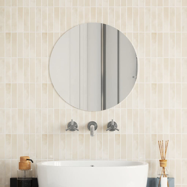 Vidaxl -Wandspiegel um 50 cm Glas