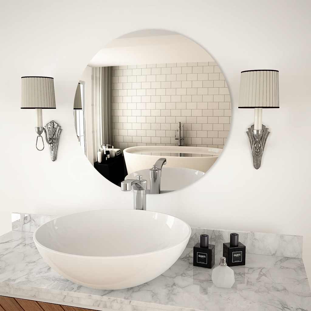 Vidaxl -Wandspiegel um 60 cm Glas