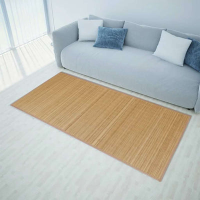 Vidaxl Teppich 100x160 cm Bambusbraun