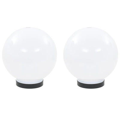 VIDAXL LED -Lampenlampen 2 PCs rund 20 cm PMMA
