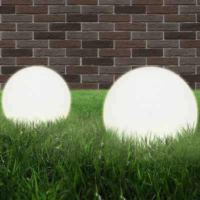 VIDAXL LED -Lampenlampen 2 PCs rund 20 cm PMMA