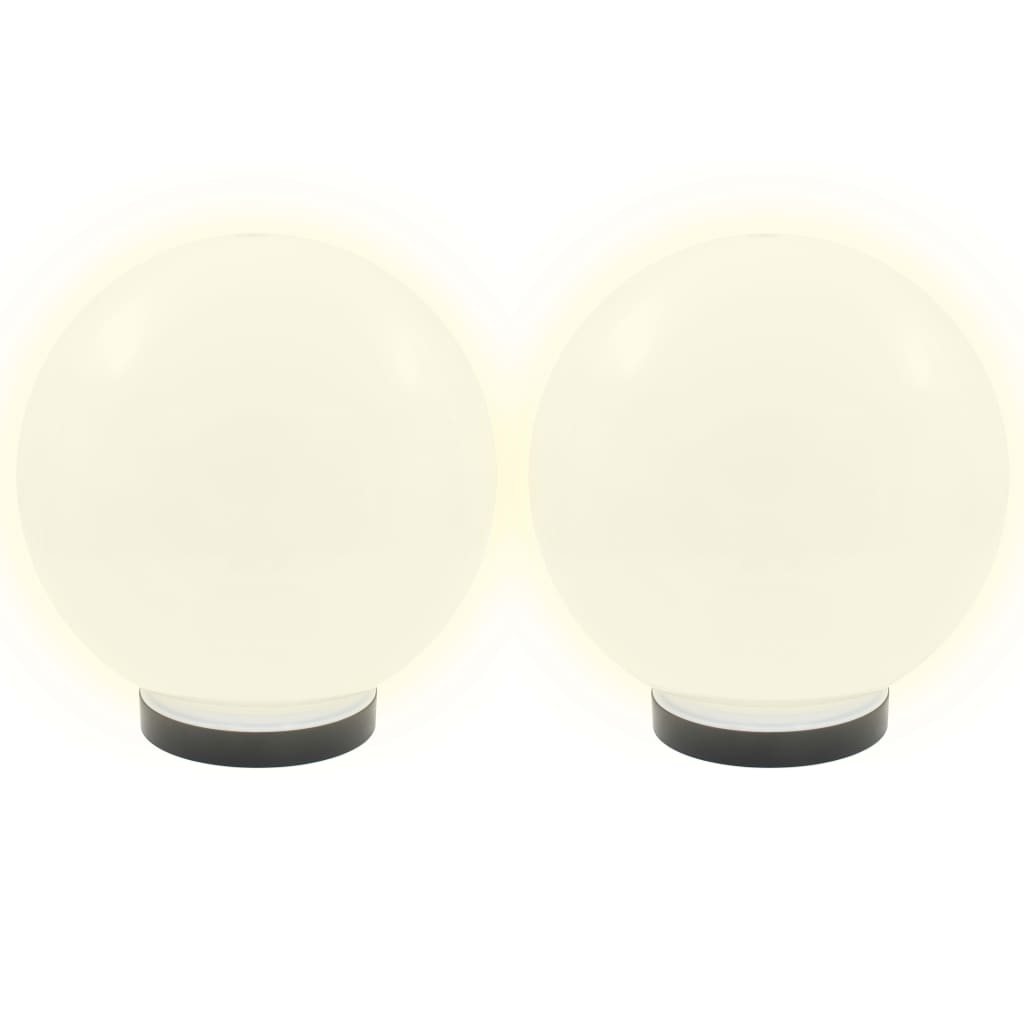 VIDAXL LED -Lampenlampen 2 Stcs rund 25 cm PMMA