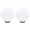 VIDAXL LED -Lampenlampen 2 Stcs rund 30 cm PMMA